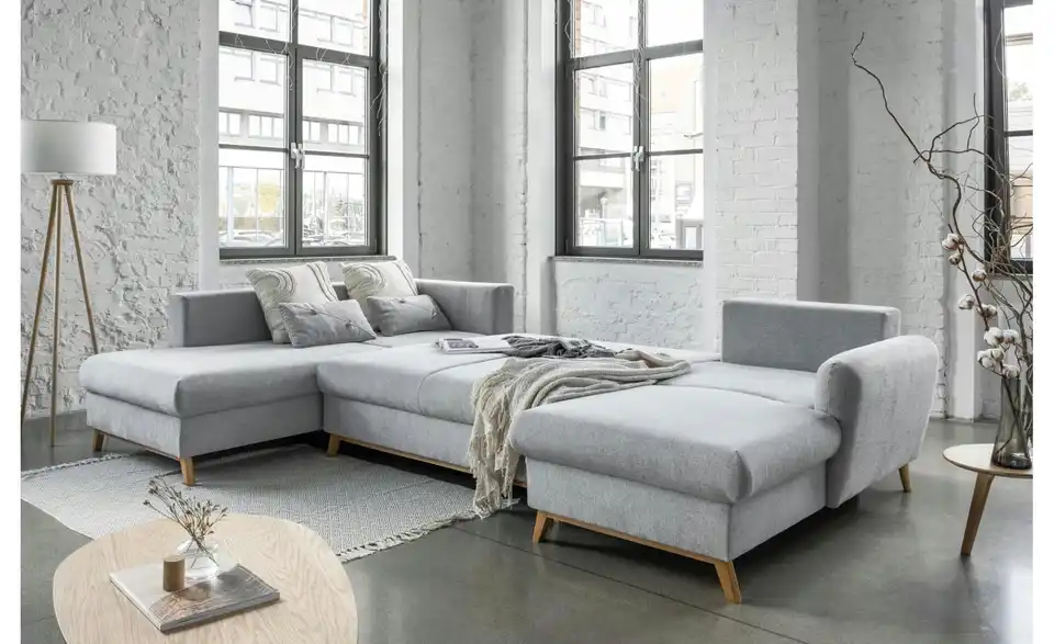 Miuform Wohnlandschaft Scandic Lagom mit Schlaffunktion, Funktionsansicht