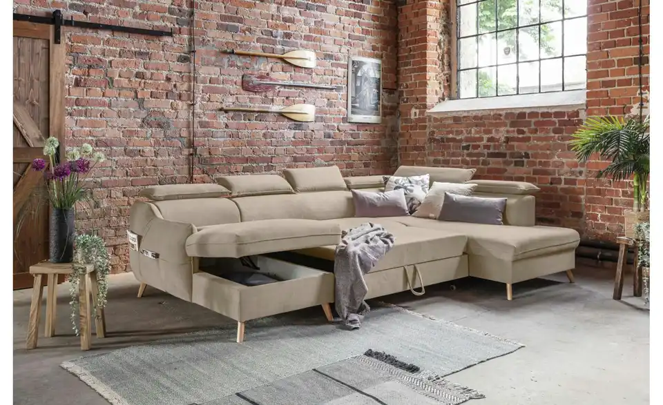 Miuform Wohnlandschaft Sweet Harmony mit Schlaffunktion, Funktionsansicht