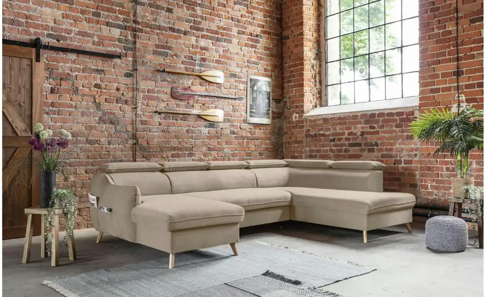 Miuform Wohnlandschaft Sweet Harmony mit Schlaffunktion, in Wohnsituation