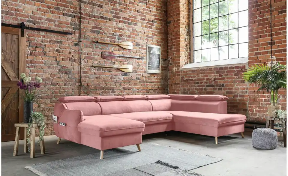 Miuform Wohnlandschaft Sweet Harmony mit Schlaffunktion, in Wohnsituation