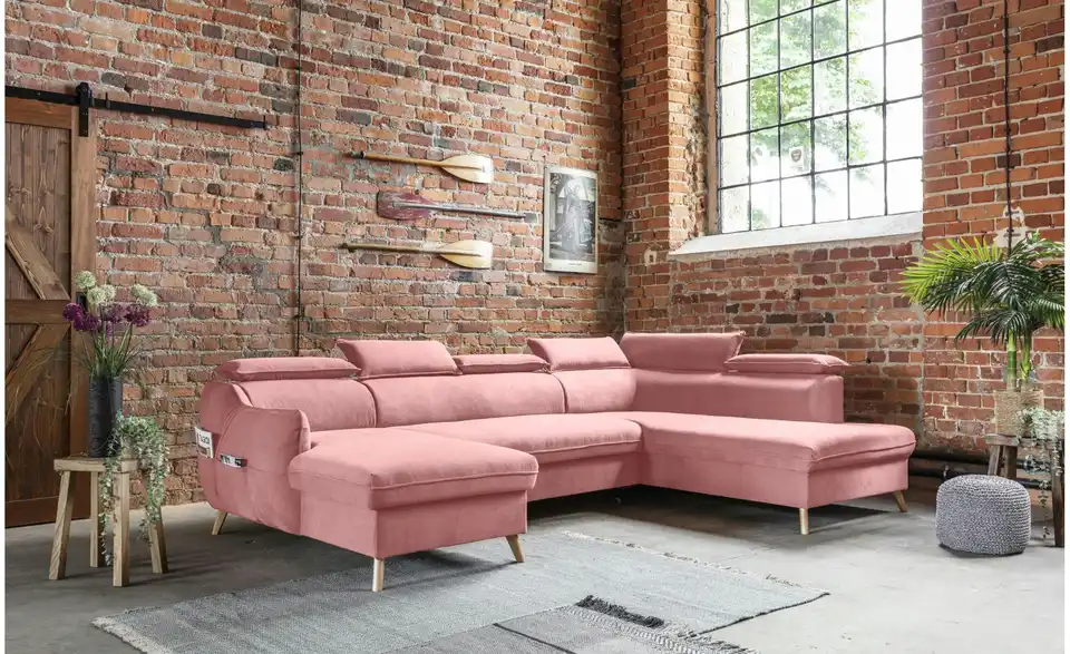 Miuform Wohnlandschaft Sweet Harmony mit Schlaffunktion, in Wohnsituation