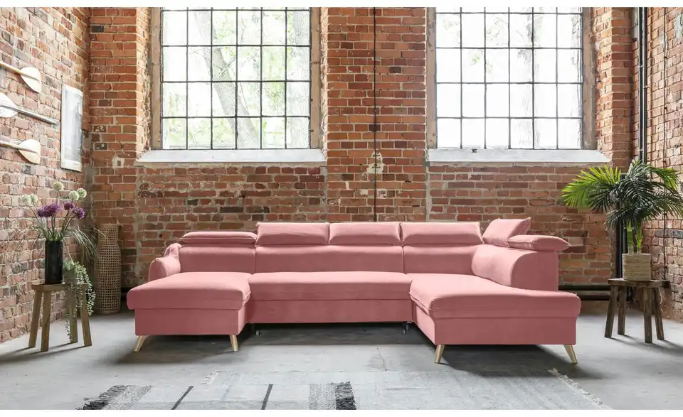 Miuform Wohnlandschaft Sweet Harmony mit Schlaffunktion, in Wohnsituation