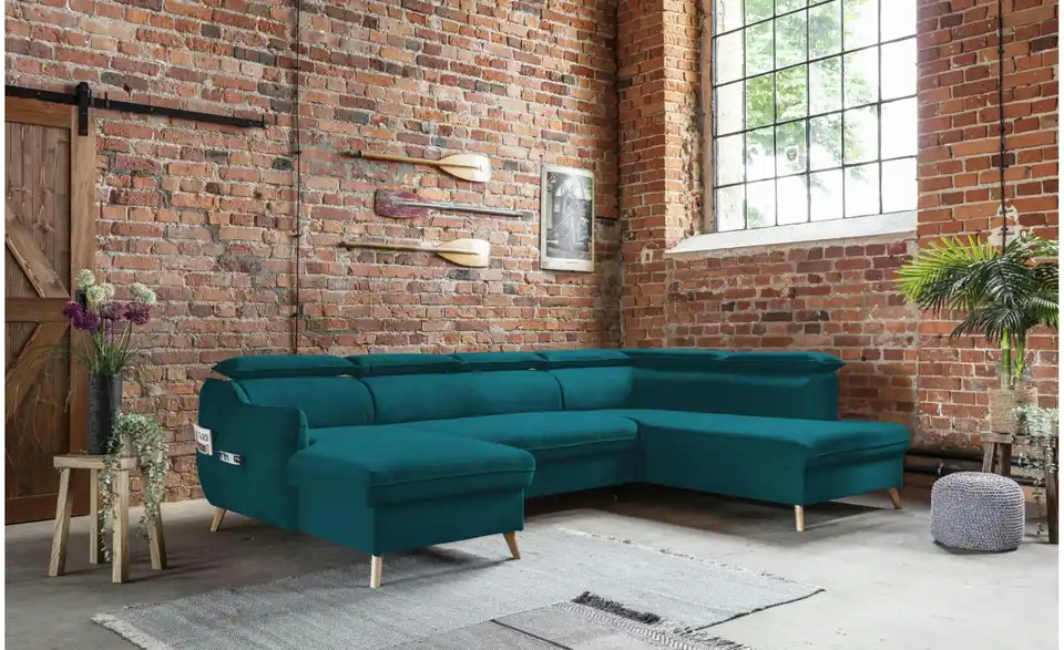 Miuform Wohnlandschaft Sweet Harmony mit Schlaffunktion, in Wohnsituation