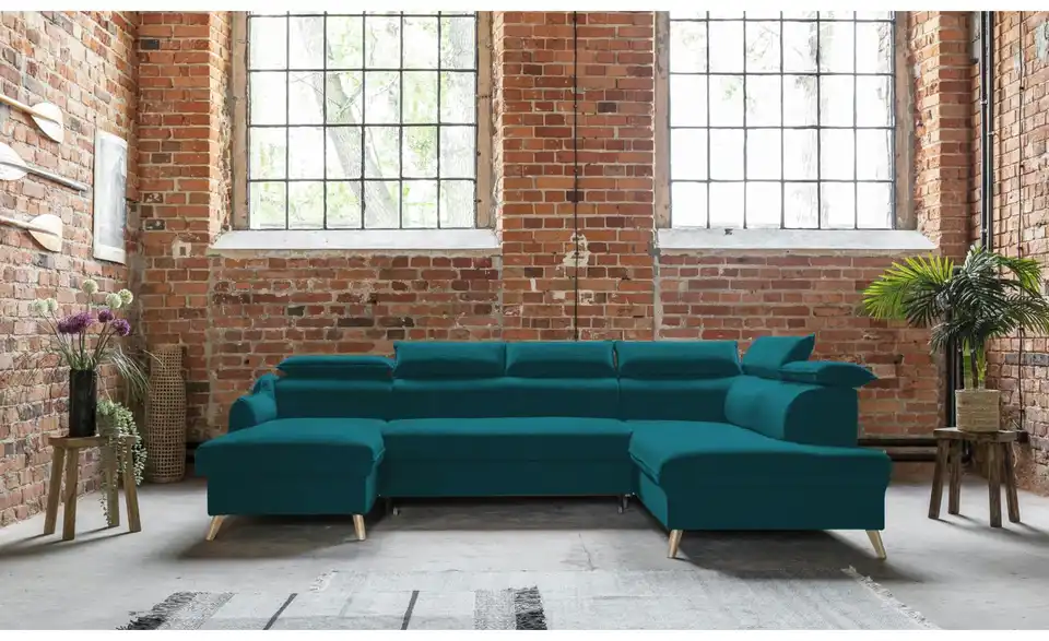 Miuform Wohnlandschaft Sweet Harmony mit Schlaffunktion, in Wohnsituation