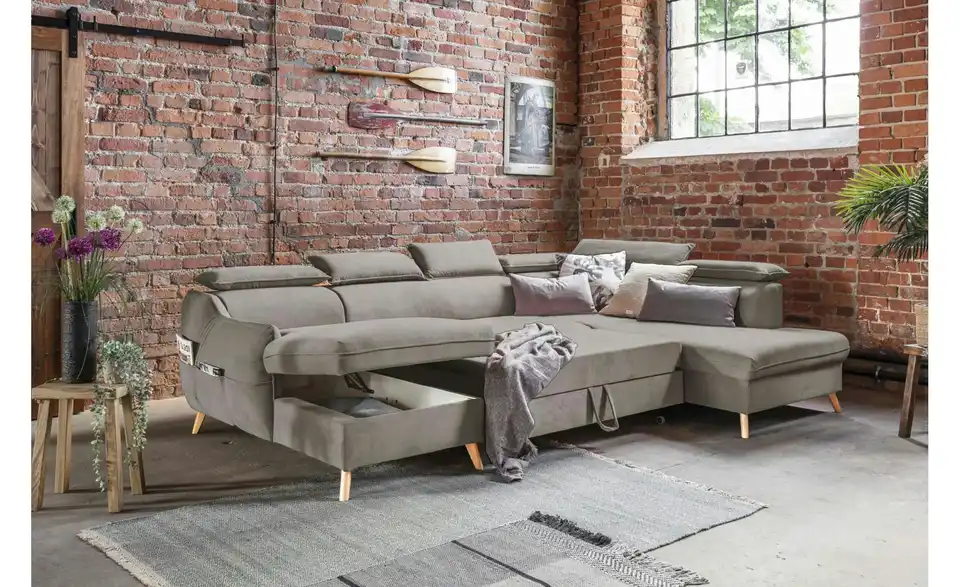 Miuform Wohnlandschaft Sweet Harmony mit Schlaffunktion, Funktionsansicht