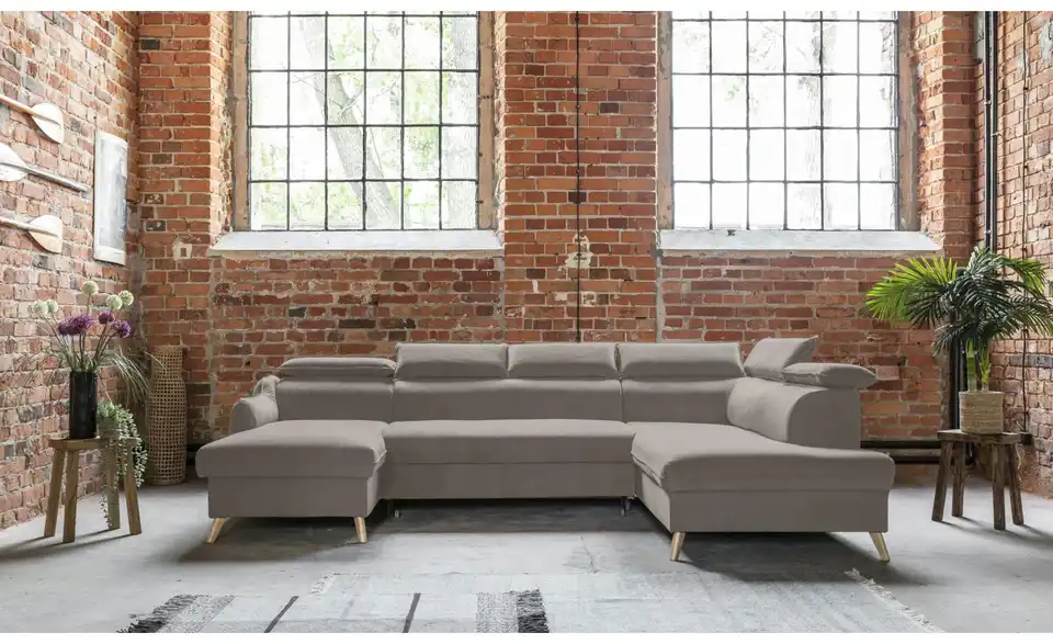 Miuform Wohnlandschaft Sweet Harmony mit Schlaffunktion, in Wohnsituation