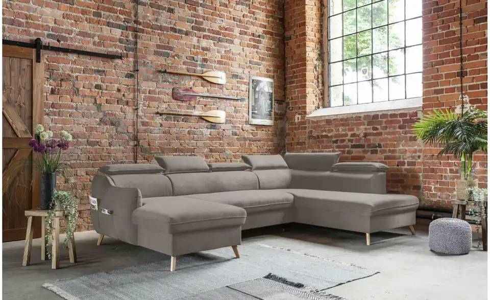 Miuform Wohnlandschaft Sweet Harmony mit Schlaffunktion, in Wohnsituation
