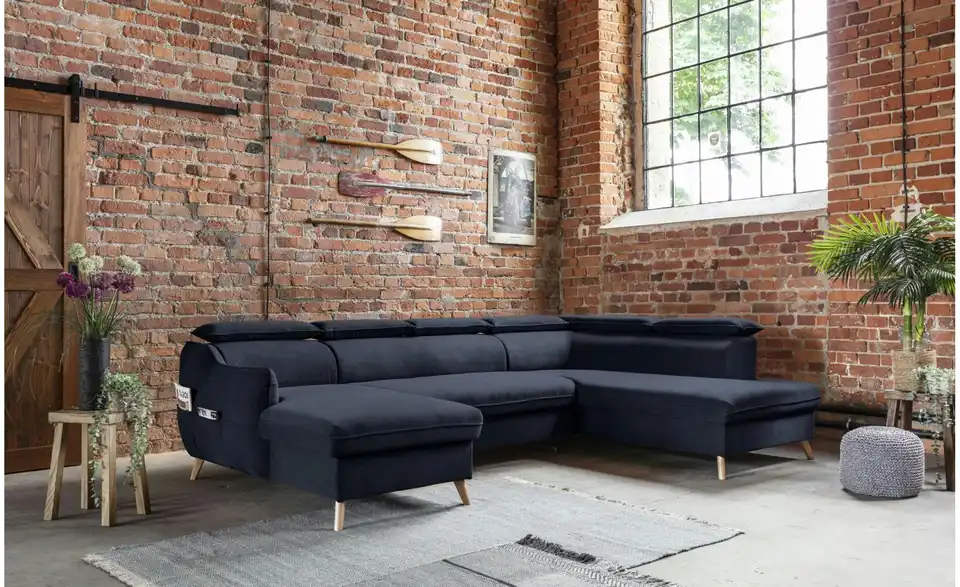 Miuform Wohnlandschaft Sweet Harmony mit Schlaffunktion, in Wohnsituation
