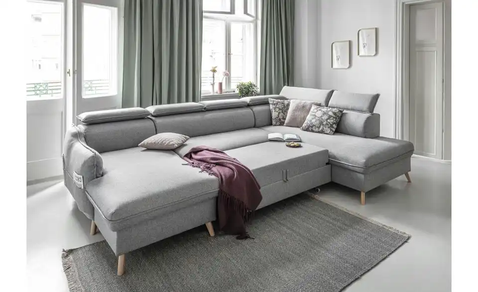 Miuform Wohnlandschaft Sweet Harmony mit Schlaffunktion, in Wohnsituation
