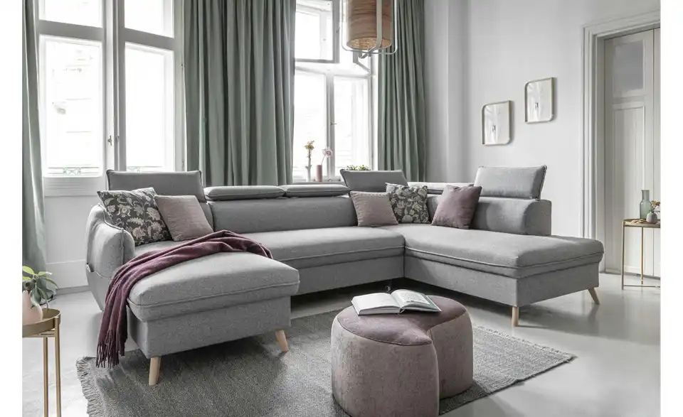 Miuform Wohnlandschaft Sweet Harmony mit Schlaffunktion, in Wohnsituation
