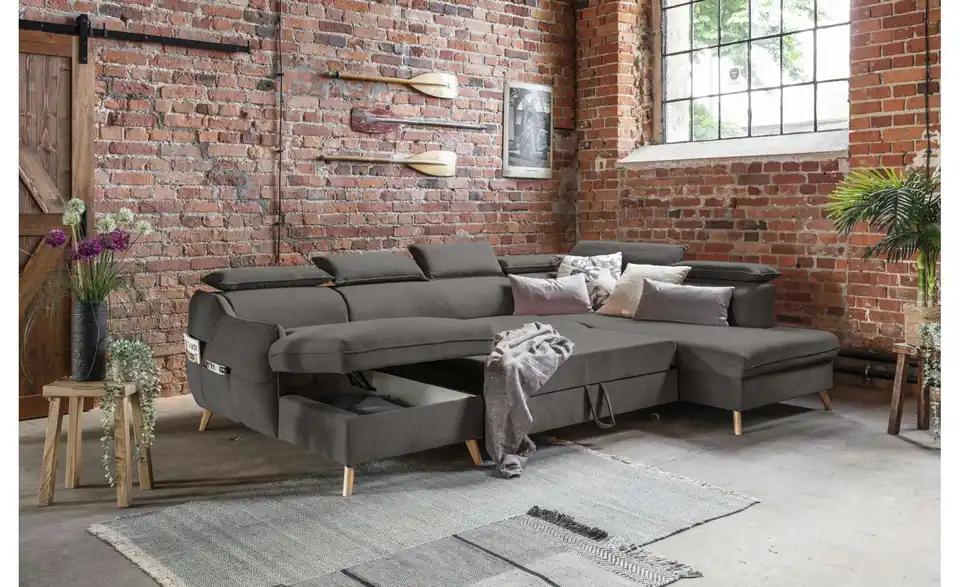 Miuform Wohnlandschaft Sweet Harmony mit Schlaffunktion, Funktionsansicht