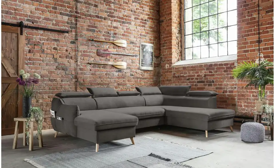 Miuform Wohnlandschaft Sweet Harmony mit Schlaffunktion, in Wohnsituation