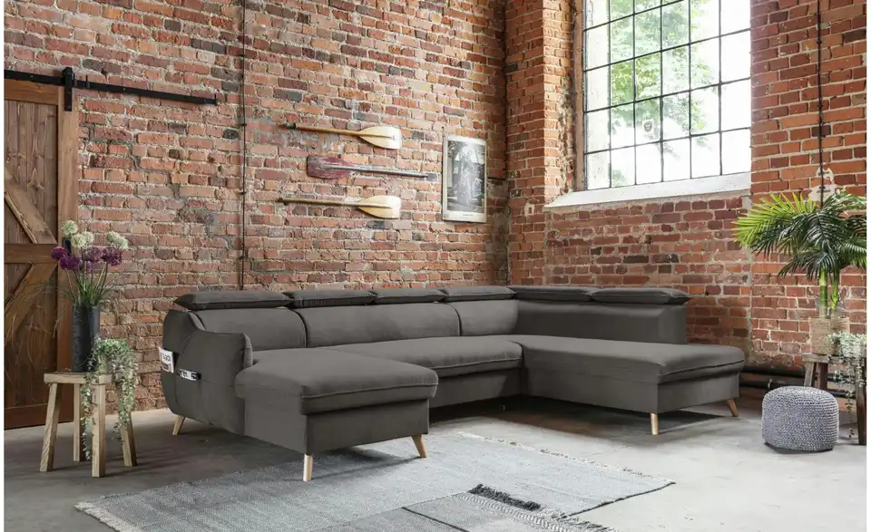 Miuform Wohnlandschaft Sweet Harmony mit Schlaffunktion, in Wohnsituation