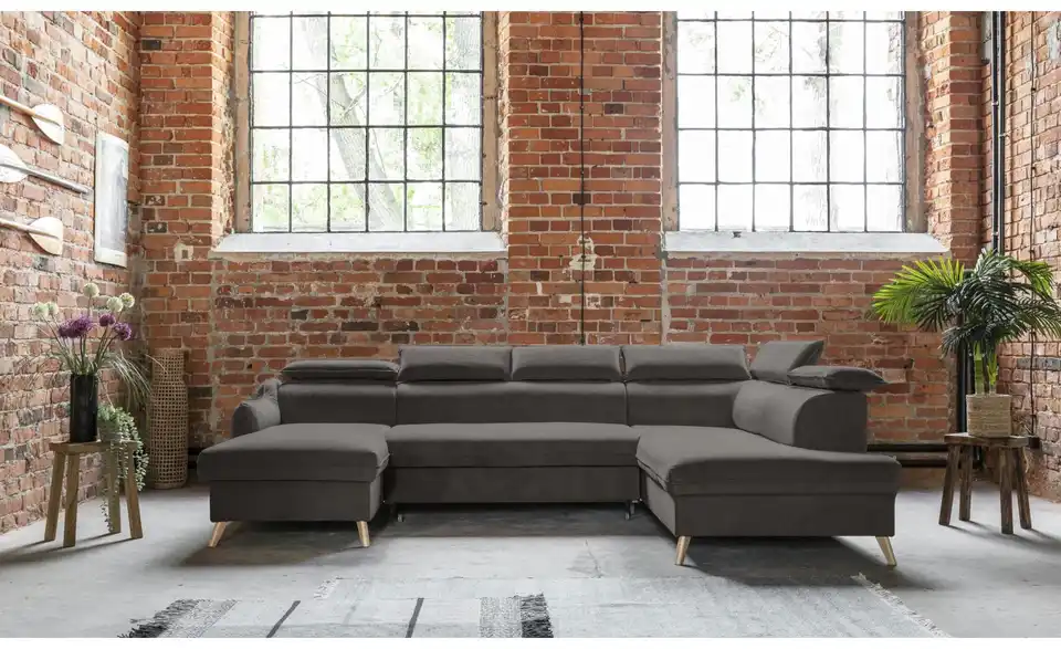 Miuform Wohnlandschaft Sweet Harmony mit Schlaffunktion, in Wohnsituation