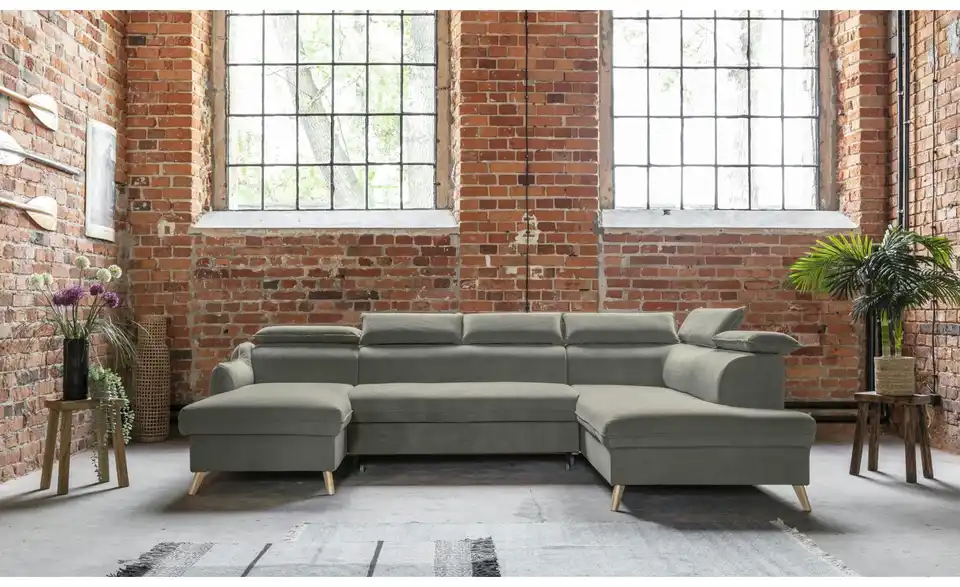 Miuform Wohnlandschaft Sweet Harmony mit Schlaffunktion, in Wohnsituation