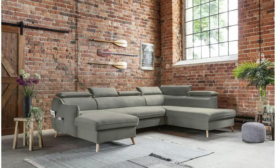 Miuform Wohnlandschaft Sweet Harmony mit Schlaffunktion, in Wohnsituation