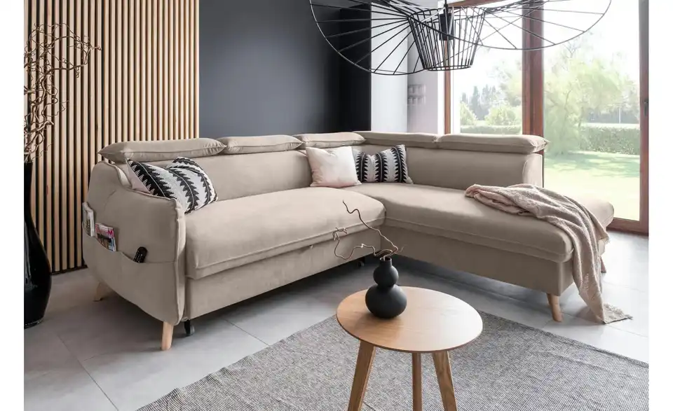 Miuform Ecksofa Sweet Harmony mit Schlaffunktion, in Wohnsituation