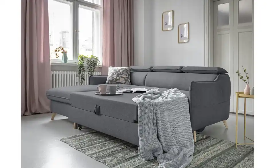 Miuform Ecksofa Sweet Harmony mit Schlaffunktion, in Wohnsituation