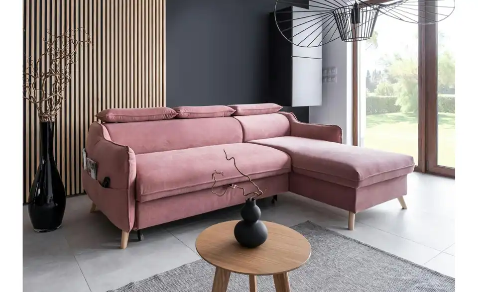 Miuform Ecksofa Sweet Harmony mit Schlaffunktion, in Wohnsituation
