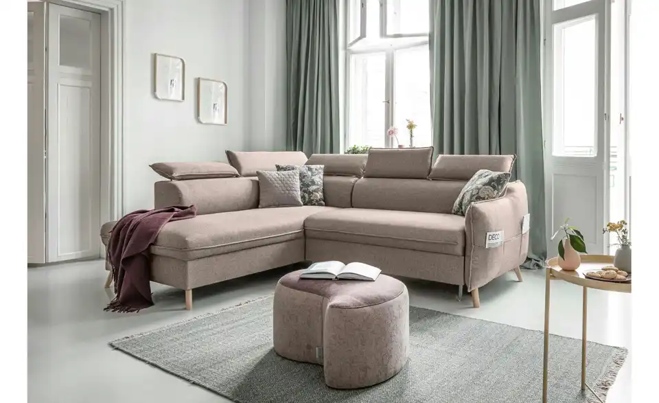 Miuform Ecksofa Sweet Harmony mit Schlaffunktion, in Wohnsituation