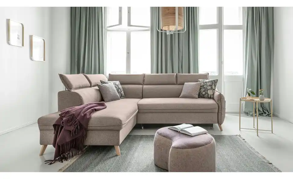 Miuform Ecksofa Sweet Harmony mit Schlaffunktion, in Wohnsituation