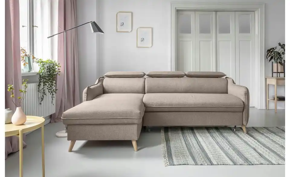 Miuform Ecksofa Sweet Harmony mit Schlaffunktion, in Wohnsituation