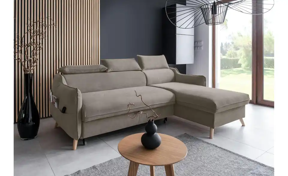 Miuform Ecksofa Sweet Harmony mit Schlaffunktion, in Wohnsituation