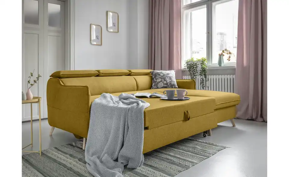 Miuform Ecksofa Sweet Harmony mit Schlaffunktion, in Wohnsituation