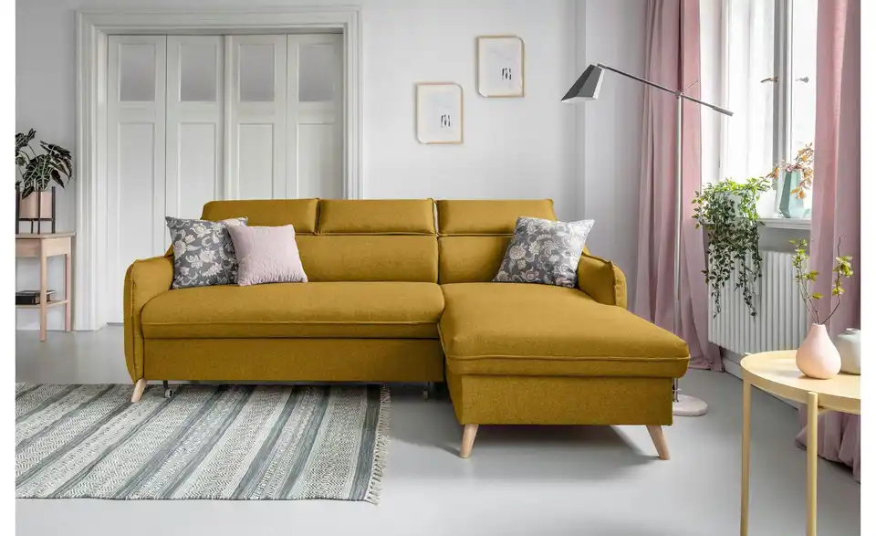 Miuform Ecksofa Sweet Harmony mit Schlaffunktion, in Wohnsituation