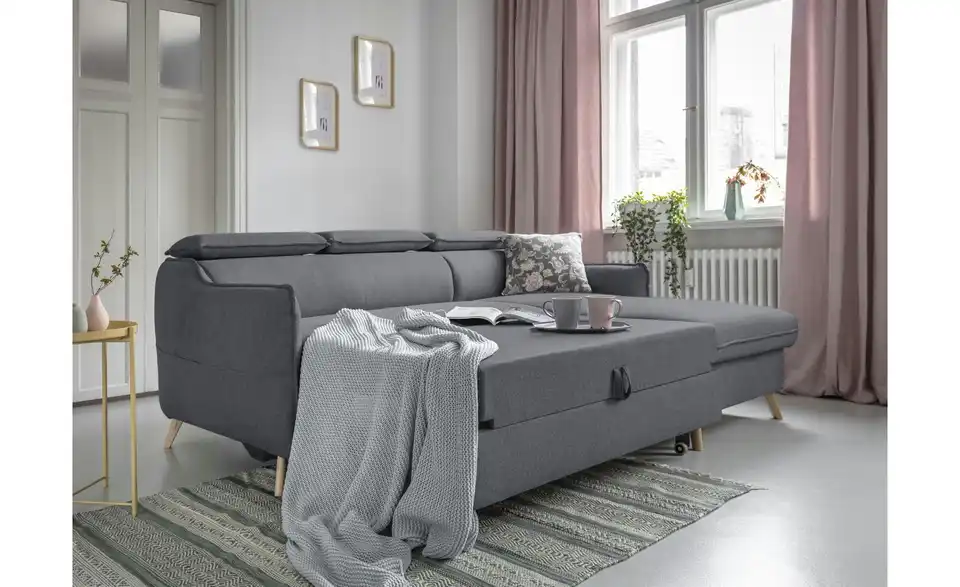 Miuform Ecksofa Sweet Harmony mit Schlaffunktion, in Wohnsituation
