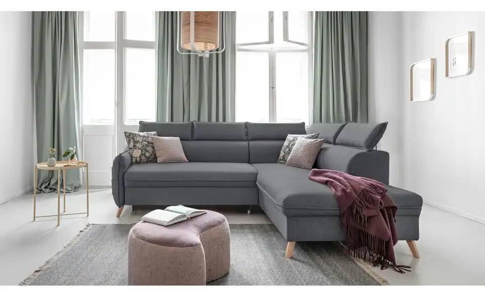 Miuform Ecksofa Sweet Harmony mit Schlaffunktion, in Wohnsituation