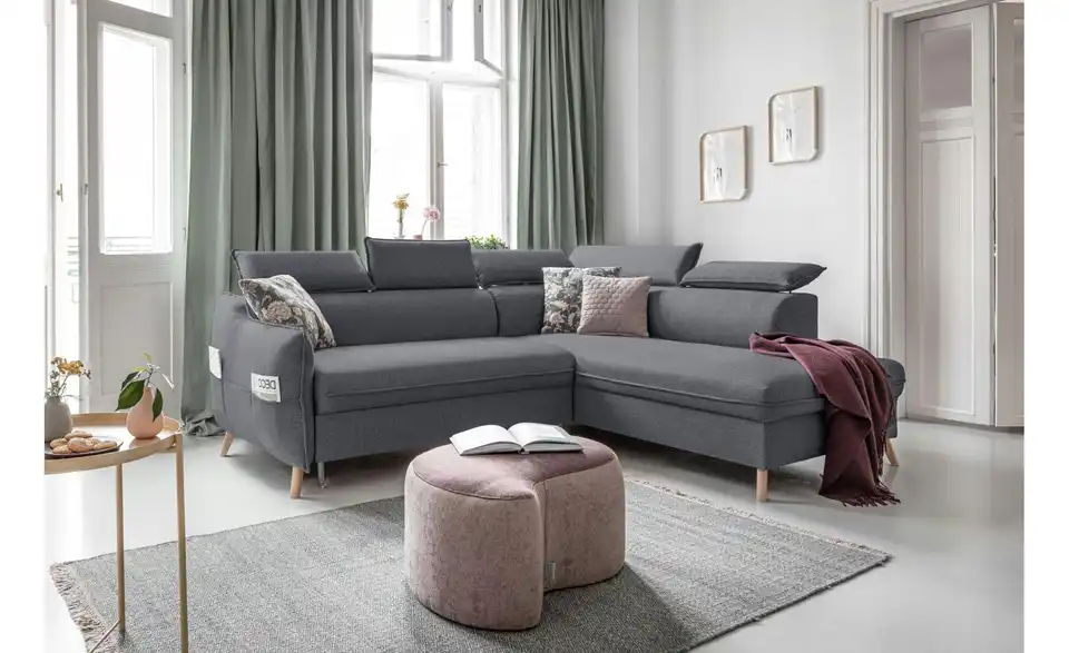 Miuform Ecksofa Sweet Harmony mit Schlaffunktion, in Wohnsituation