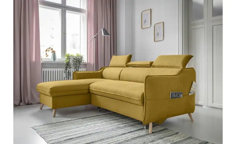 Miuform Ecksofa Sweet Harmony mit Schlaffunktion, in Wohnsituation