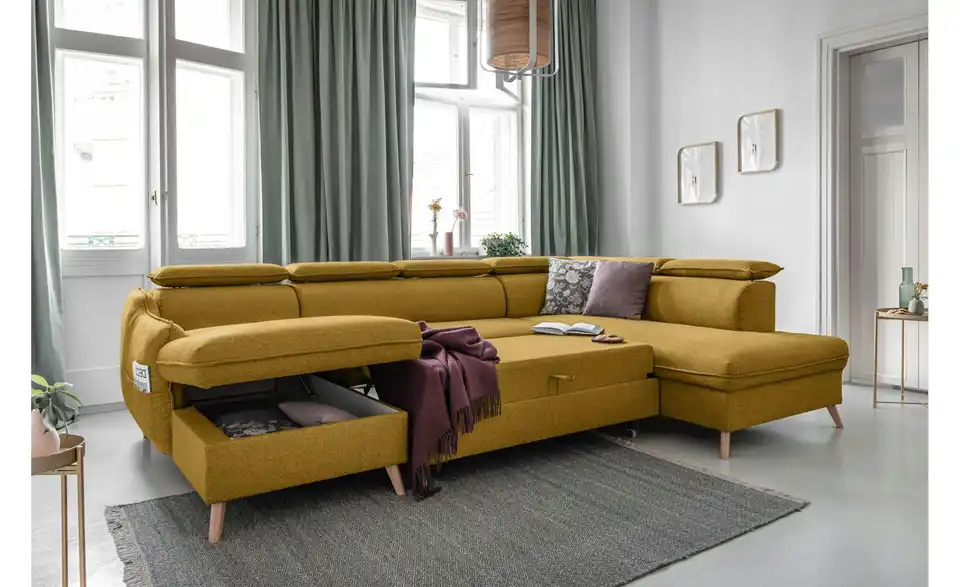 Miuform Wohnlandschaft Sweet Harmony mit Schlaffunktion, Funktionsansicht