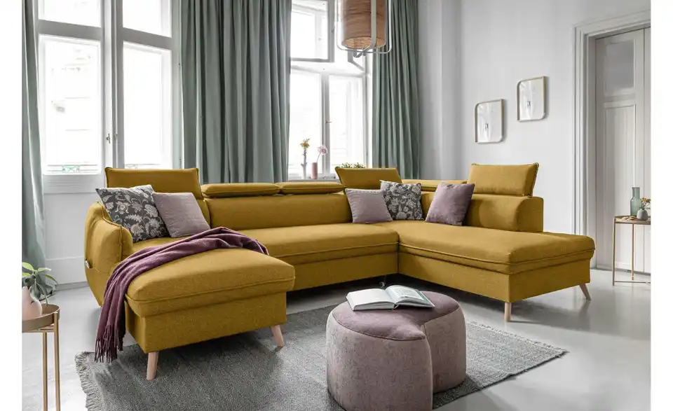 Miuform Wohnlandschaft Sweet Harmony mit Schlaffunktion, in Wohnsituation