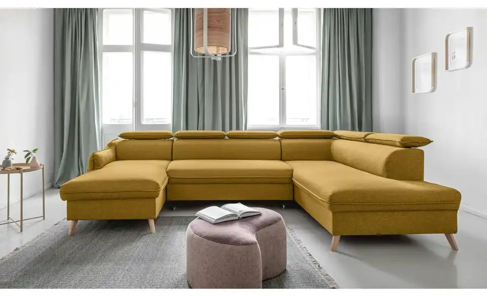 Miuform Wohnlandschaft Sweet Harmony mit Schlaffunktion, in Wohnsituation