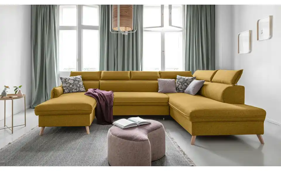 Miuform Wohnlandschaft Sweet Harmony mit Schlaffunktion, in Wohnsituation