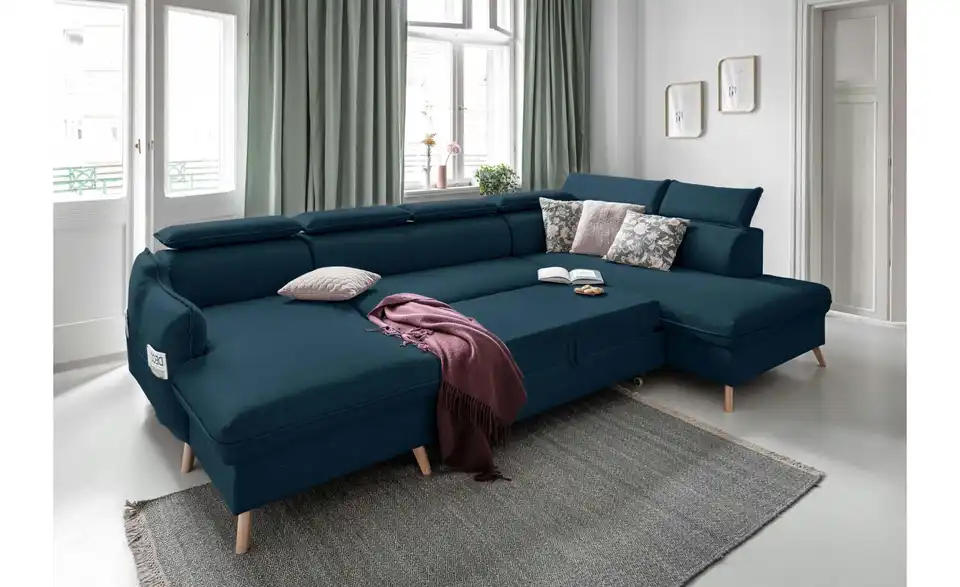 Miuform Wohnlandschaft Sweet Harmony mit Schlaffunktion, in Wohnsituation