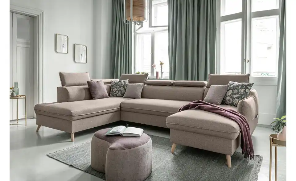 Miuform Wohnlandschaft Sweet Harmony mit Schlaffunktion, in Wohnsituation