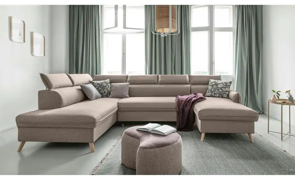 Miuform Wohnlandschaft Sweet Harmony mit Schlaffunktion, in Wohnsituation