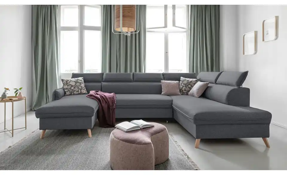 Miuform Wohnlandschaft Sweet Harmony mit Schlaffunktion, in Wohnsituation
