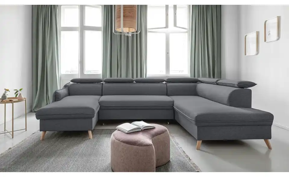 Miuform Wohnlandschaft Sweet Harmony mit Schlaffunktion, in Wohnsituation