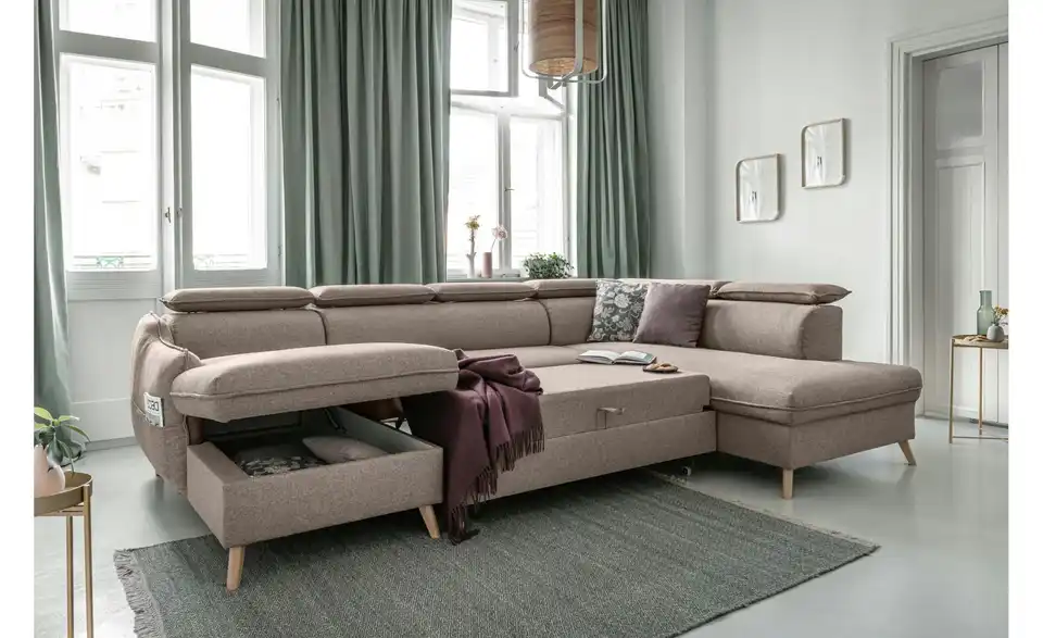 Miuform Wohnlandschaft Sweet Harmony mit Schlaffunktion, Funktionsansicht