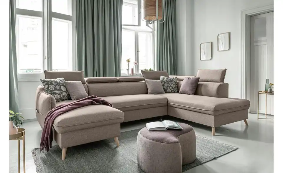 Miuform Wohnlandschaft Sweet Harmony mit Schlaffunktion, in Wohnsituation
