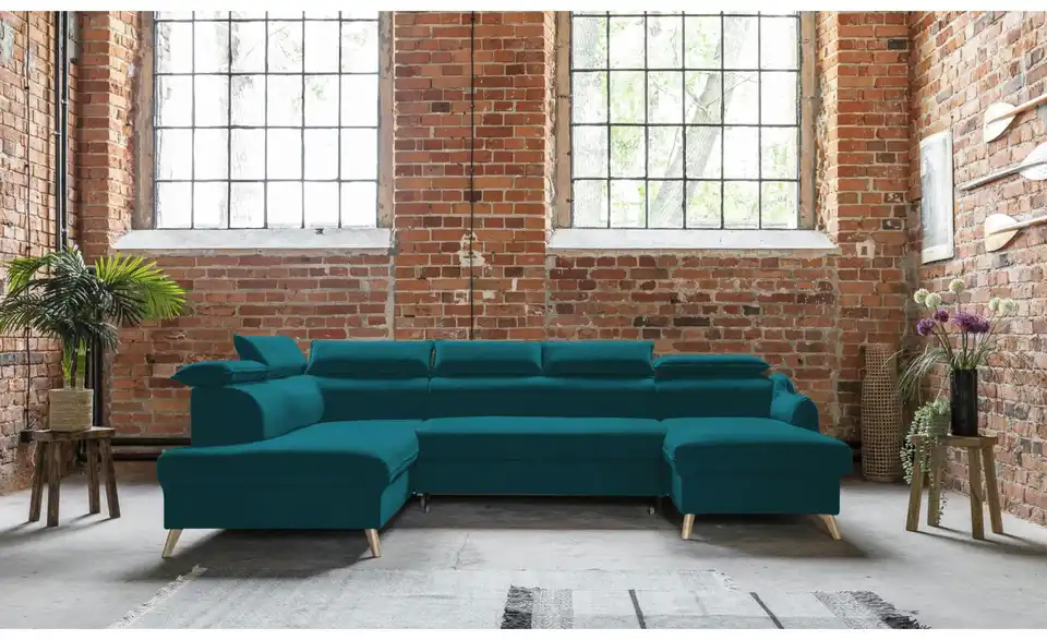 Miuform Wohnlandschaft Sweet Harmony mit Schlaffunktion, in Wohnsituation