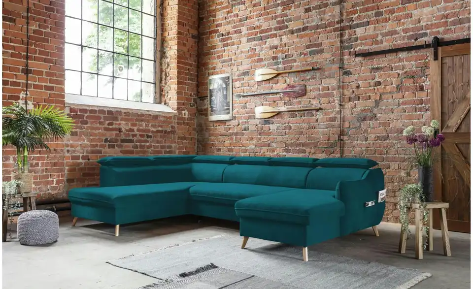 Miuform Wohnlandschaft Sweet Harmony mit Schlaffunktion, in Wohnsituation