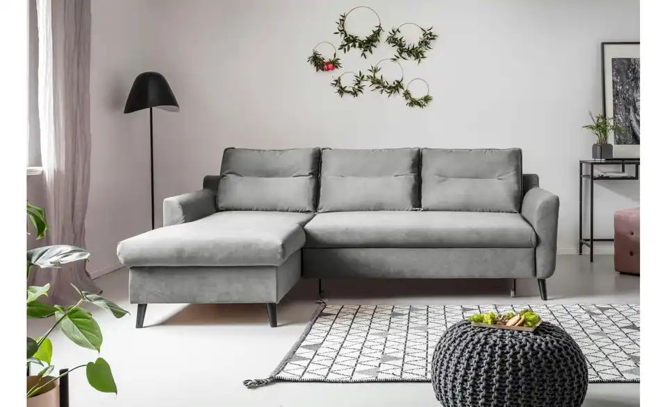 Miuform Ecksofa Stylish Stan mit Schlaffunktion, in Wohnsituation