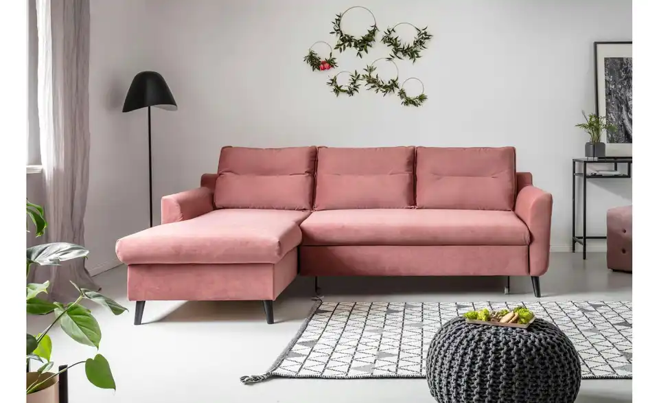 Miuform Ecksofa Stylish Stan mit Schlaffunktion, in Wohnsituation