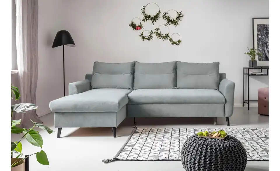 Miuform Ecksofa Stylish Stan mit Schlaffunktion, in Wohnsituation