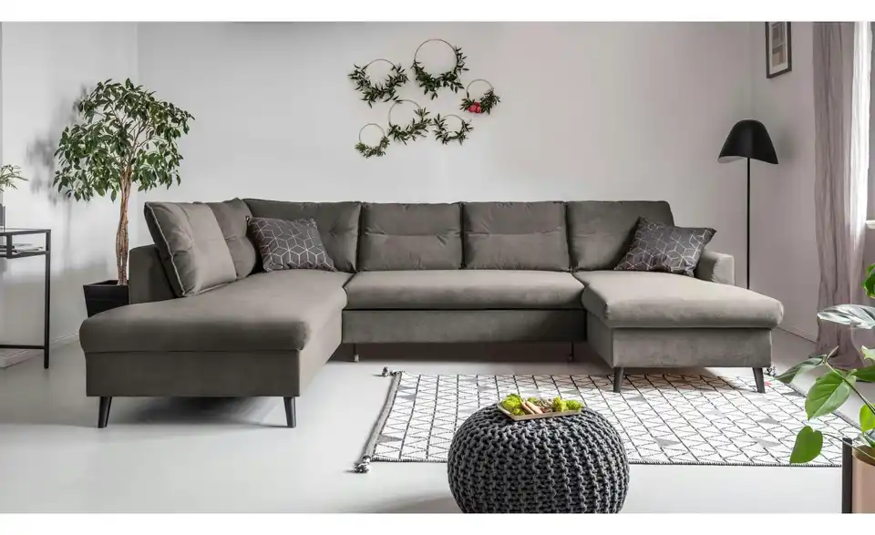 Miuform Wohnlandschaft Stylish Stan mit Schlaffunktion, in Wohnsituation